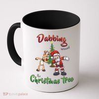 Dabbing Around The Christmas Tree Coffee Mug thumb 0