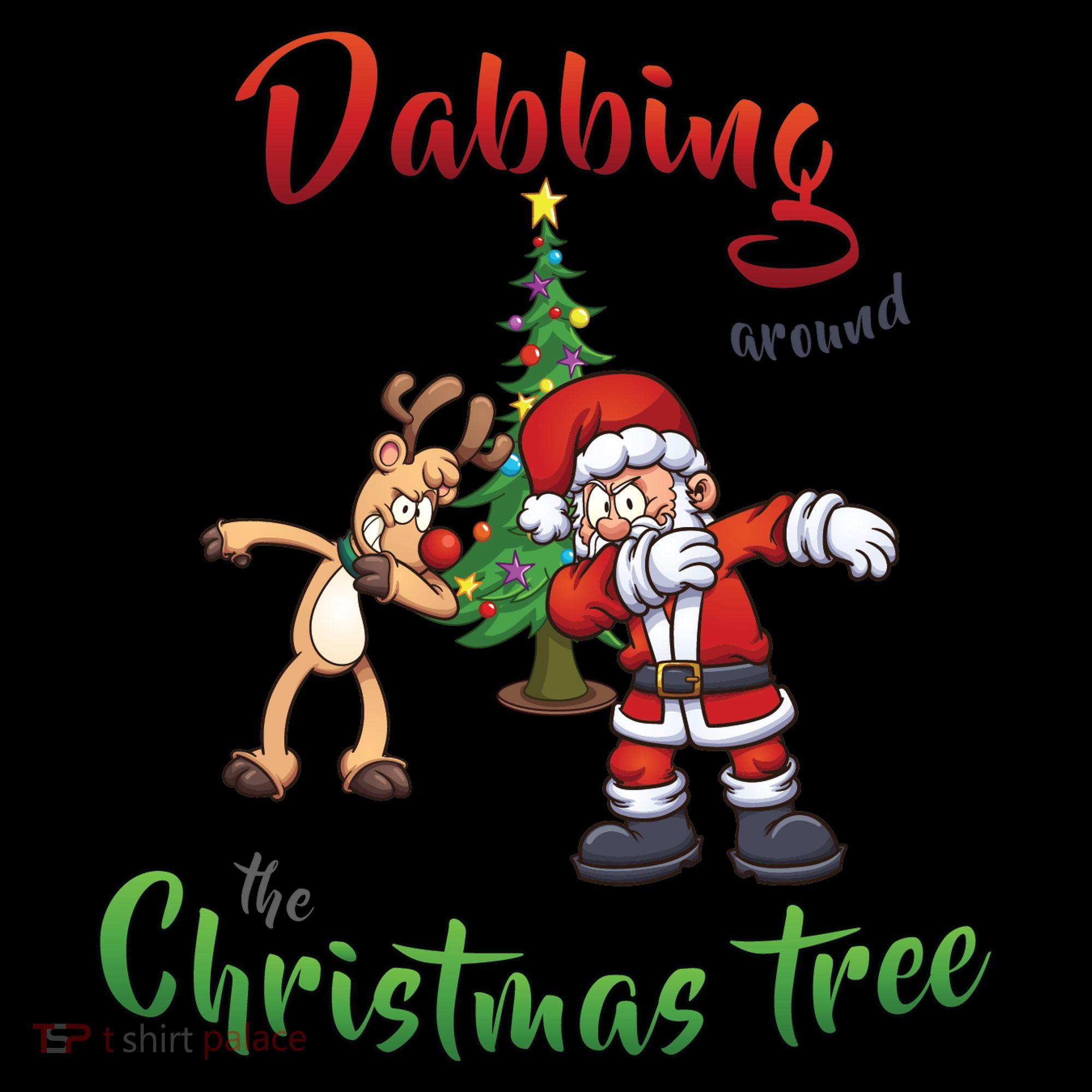 Dabbing Around The Christmas Tree Coffee Mug