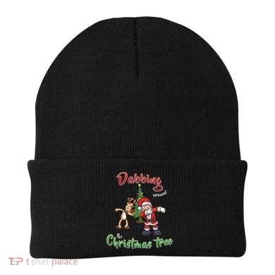 Dabbing Around The Christmas Tree Beanie