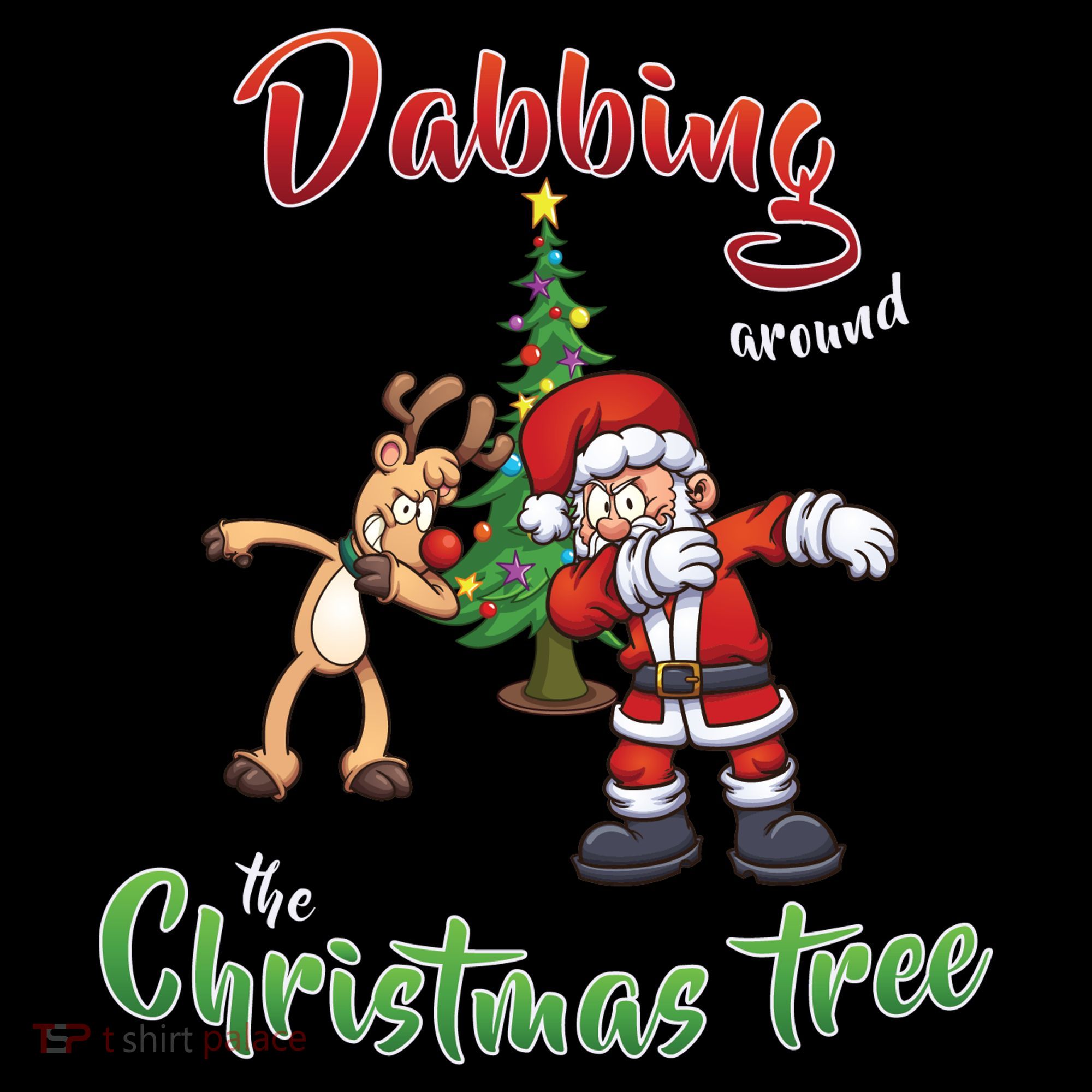 Dabbing Around The Christmas Tree Women's Hoodie