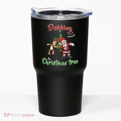 Dabbing Around The Christmas Tree Tumbler