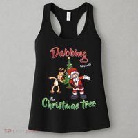 Dabbing Around The Christmas Tree Women's Tank Top thumb 3