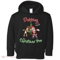 Dabbing Around The Christmas Tree Toddler Hoodie thumb 0
