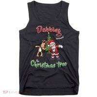 Dabbing Around The Christmas Tree Tank Top thumb 0