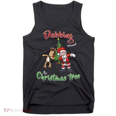 Dabbing Around The Christmas Tree Tank Top