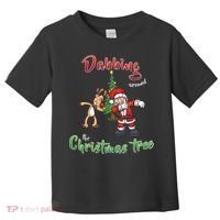 Dabbing Around The Christmas Tree Toddler T-Shirt thumb 0