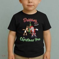 Dabbing Around The Christmas Tree Toddler T-Shirt thumb 2