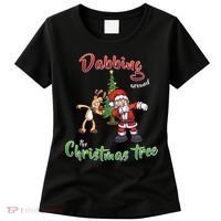 Dabbing Around The Christmas Tree Women's T-Shirt thumb 0