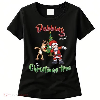 Dabbing Around The Christmas Tree Women's T-Shirt