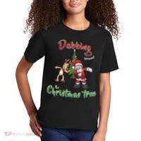 Dabbing Around The Christmas Tree Kids T-Shirt thumb 2