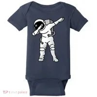 Dabbing Astronaut Baby Bodysuit thumb 0