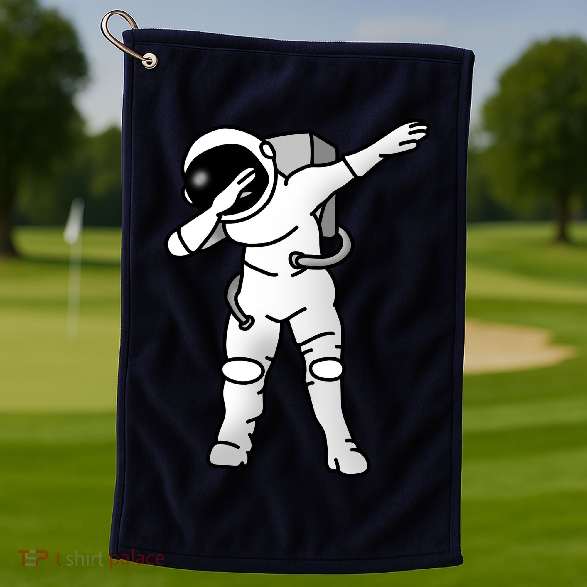 Dabbing Astronaut Golf Towel
