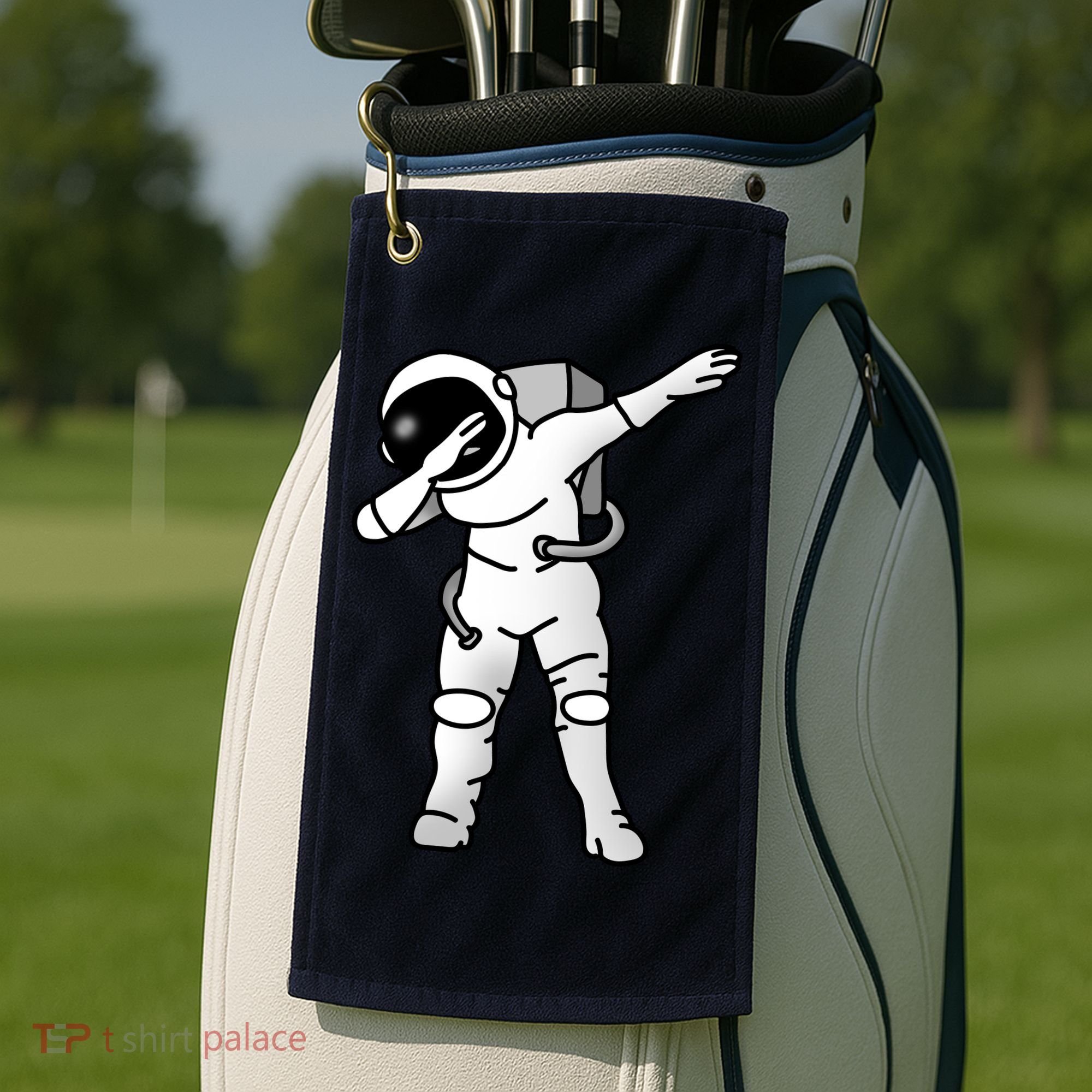 Dabbing Astronaut Golf Towel