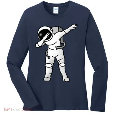 Dabbing Astronaut Women's Long Sleeve Shirt