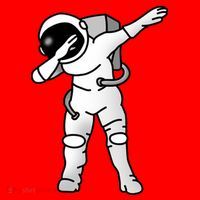 Dabbing Astronaut Santa Hat thumb 1