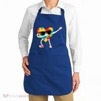 Dabbing Autism Awareness Puzzle Piece Heart Apron thumb 2