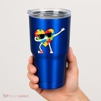 Dabbing Autism Awareness Puzzle Piece Heart Tumbler thumb 2