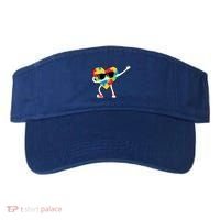 Dabbing Autism Awareness Puzzle Piece Heart Visor thumb 0