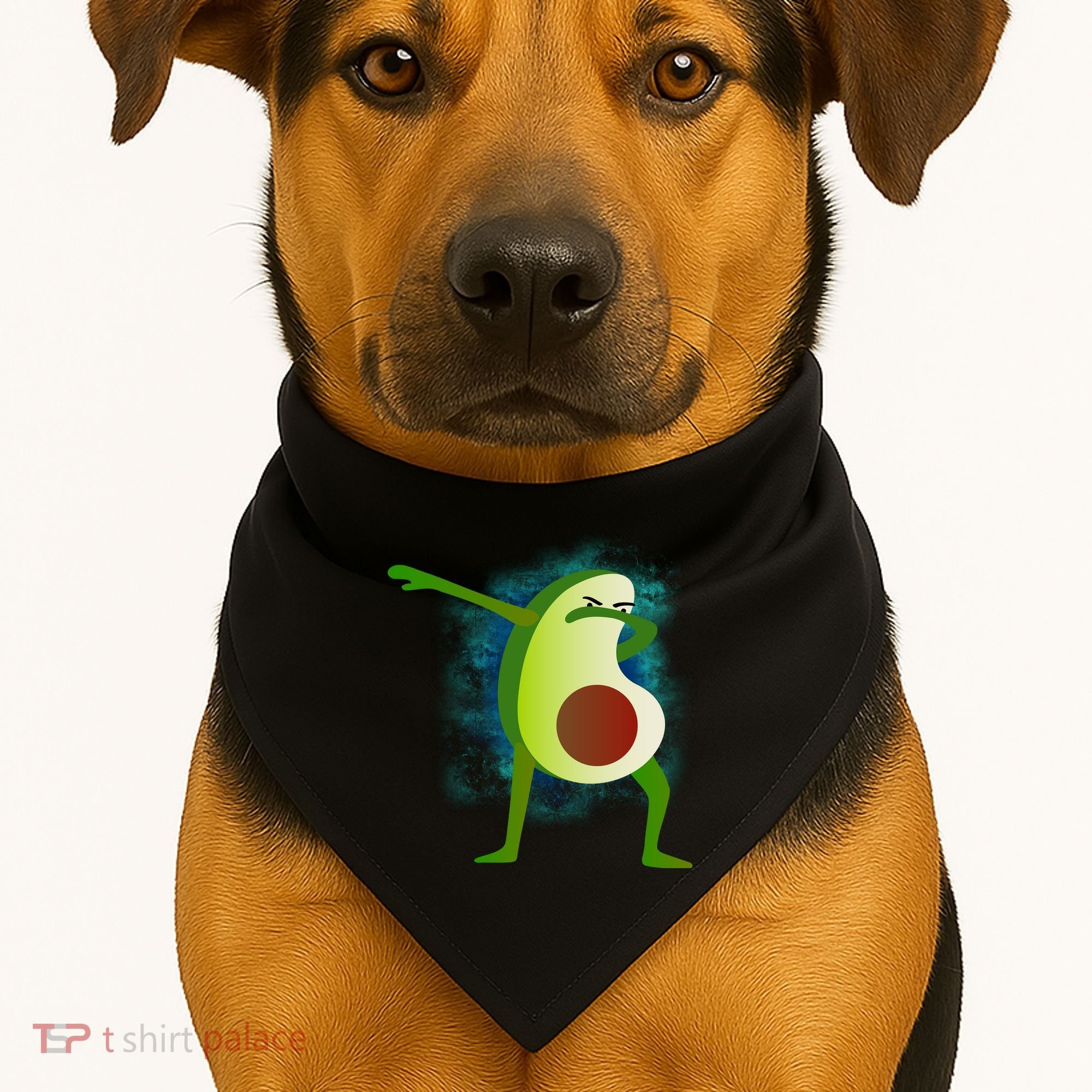 Dabbing Avocado USA-Made Doggie Bandana