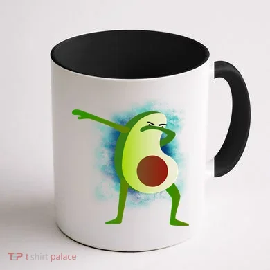 Dabbing Avocado Coffee Mug back