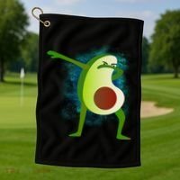 Dabbing Avocado Golf Towel thumb 1