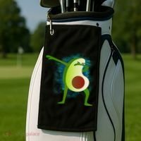 Dabbing Avocado Golf Towel thumb 2