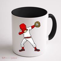 Dabbing Baseball Player Coffee Mug thumb 1