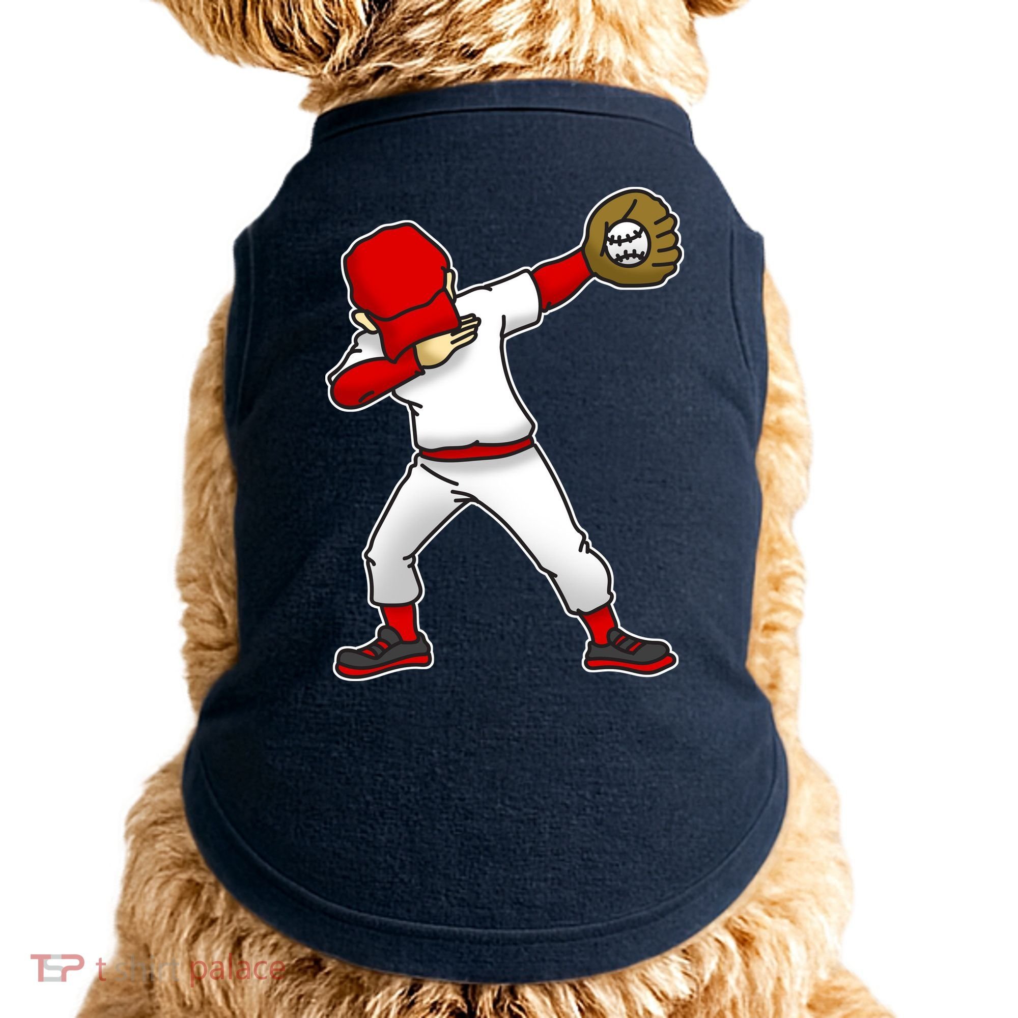 Dabbing Baseball Player Doggie Tank