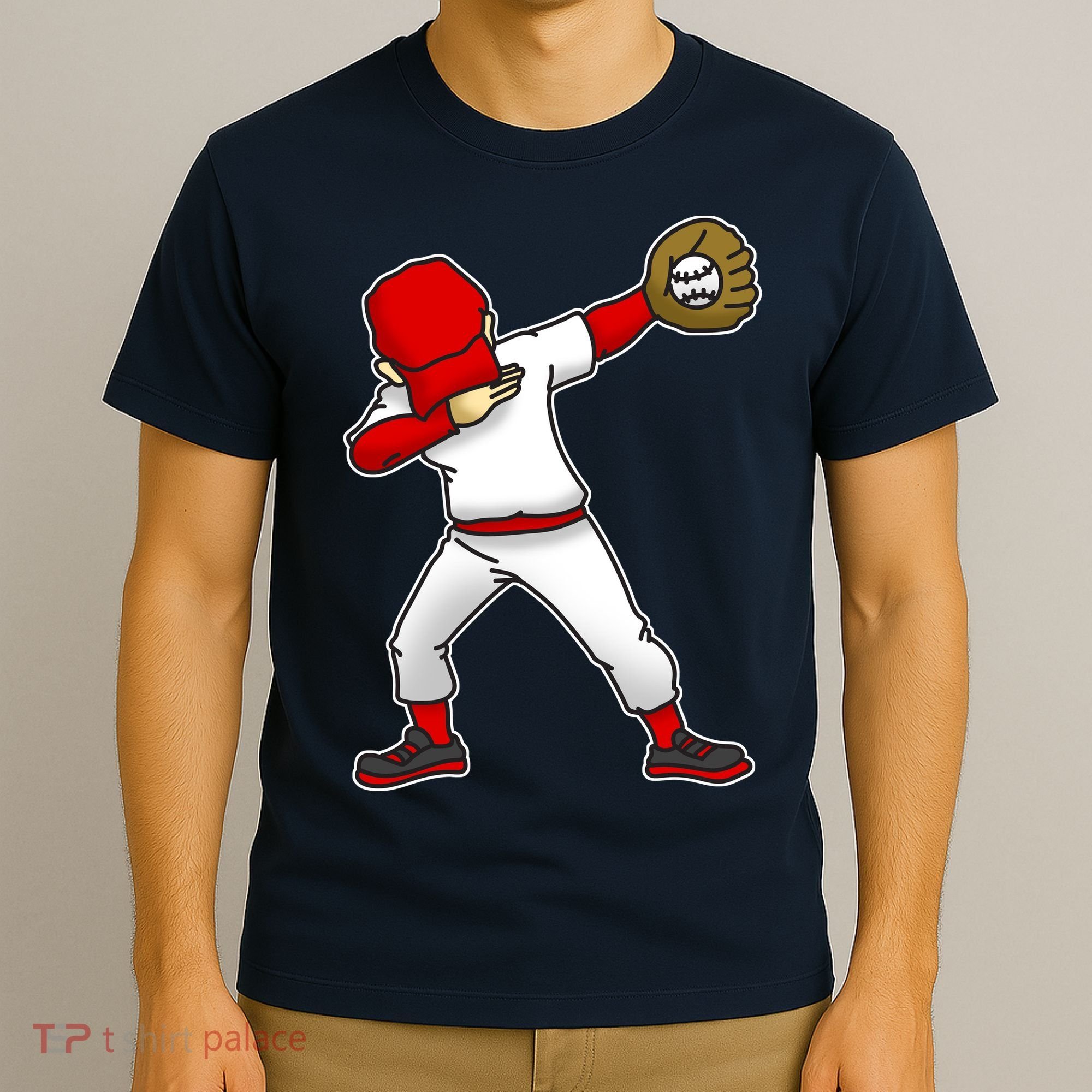 Dabbing Baseball Player T-Shirt