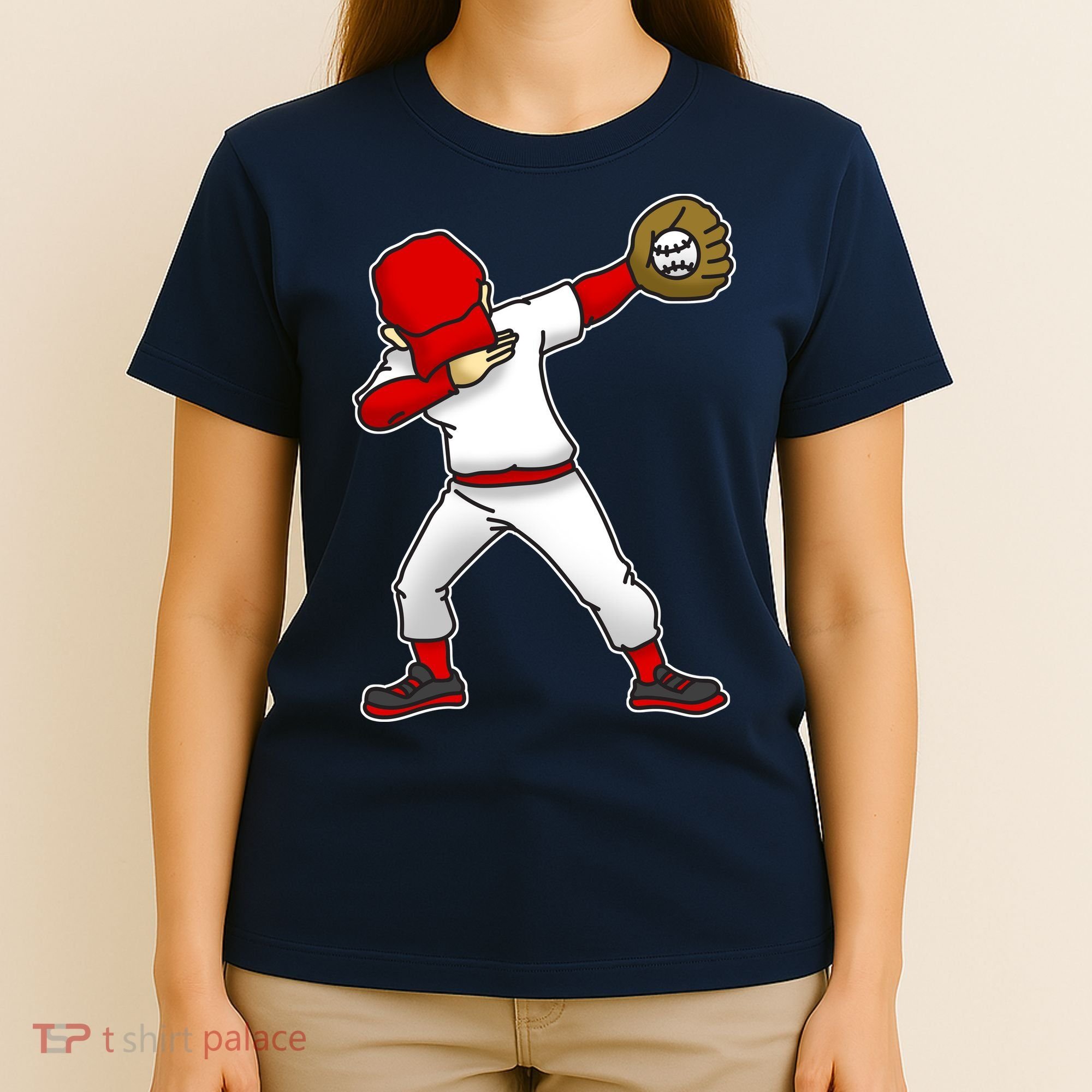 Dabbing Baseball Player T-Shirt