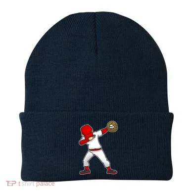 Dabbing Baseball Player Beanie