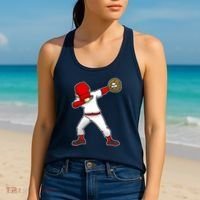 Dabbing Baseball Player Women's Tank Top thumb 2