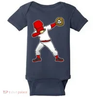Dabbing Baseball Player Baby Bodysuit thumb 0