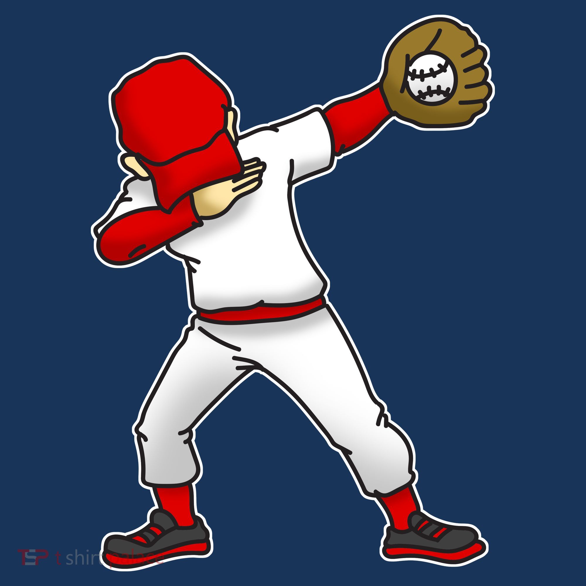 Dabbing Baseball Player Hat