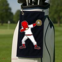 Dabbing Baseball Player Golf Towel thumb 2