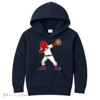 Dabbing Baseball Player Kids Hoodie thumb 0