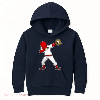 Dabbing Baseball Player Kids Hoodie
