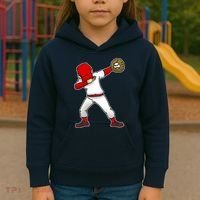 Dabbing Baseball Player Kids Hoodie thumb 3