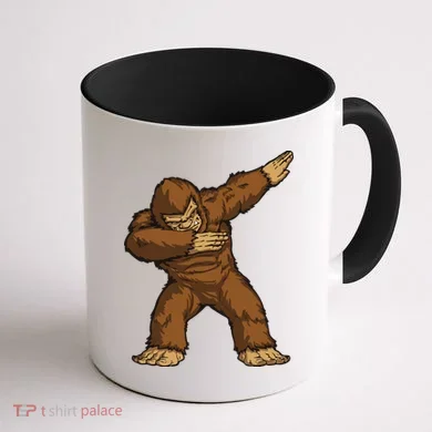 Dabbing Bigfoot Coffee Mug back