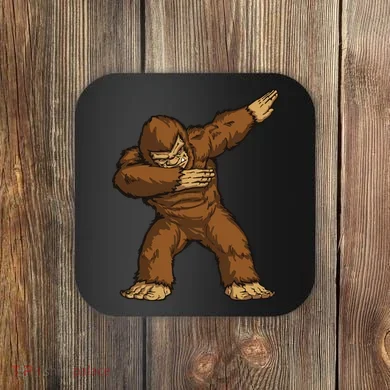 Dabbing Bigfoot Coaster