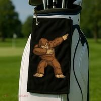 Dabbing Bigfoot Golf Towel thumb 2