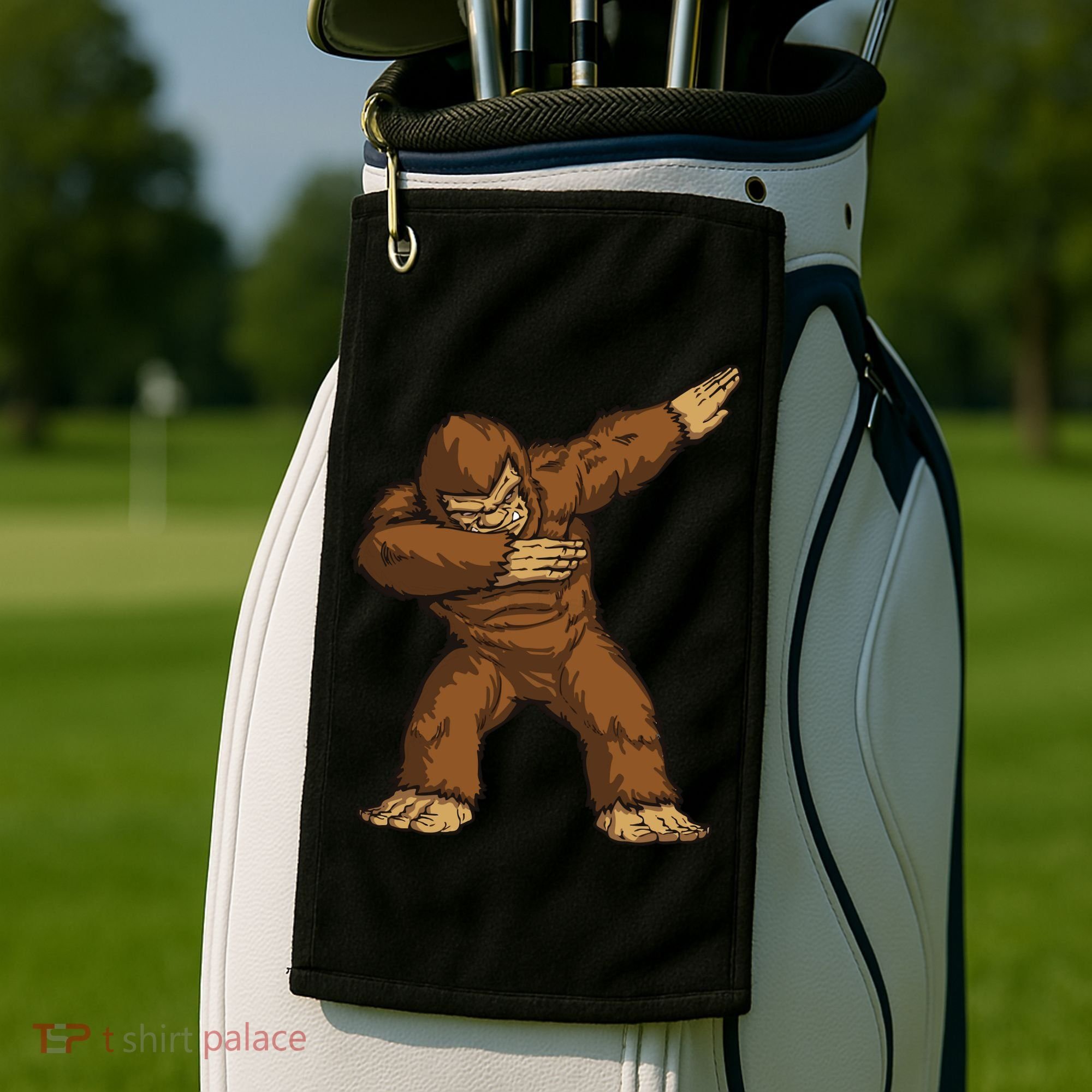 Dabbing Bigfoot Golf Towel
