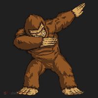 Dabbing Bigfoot Golf Towel thumb 3