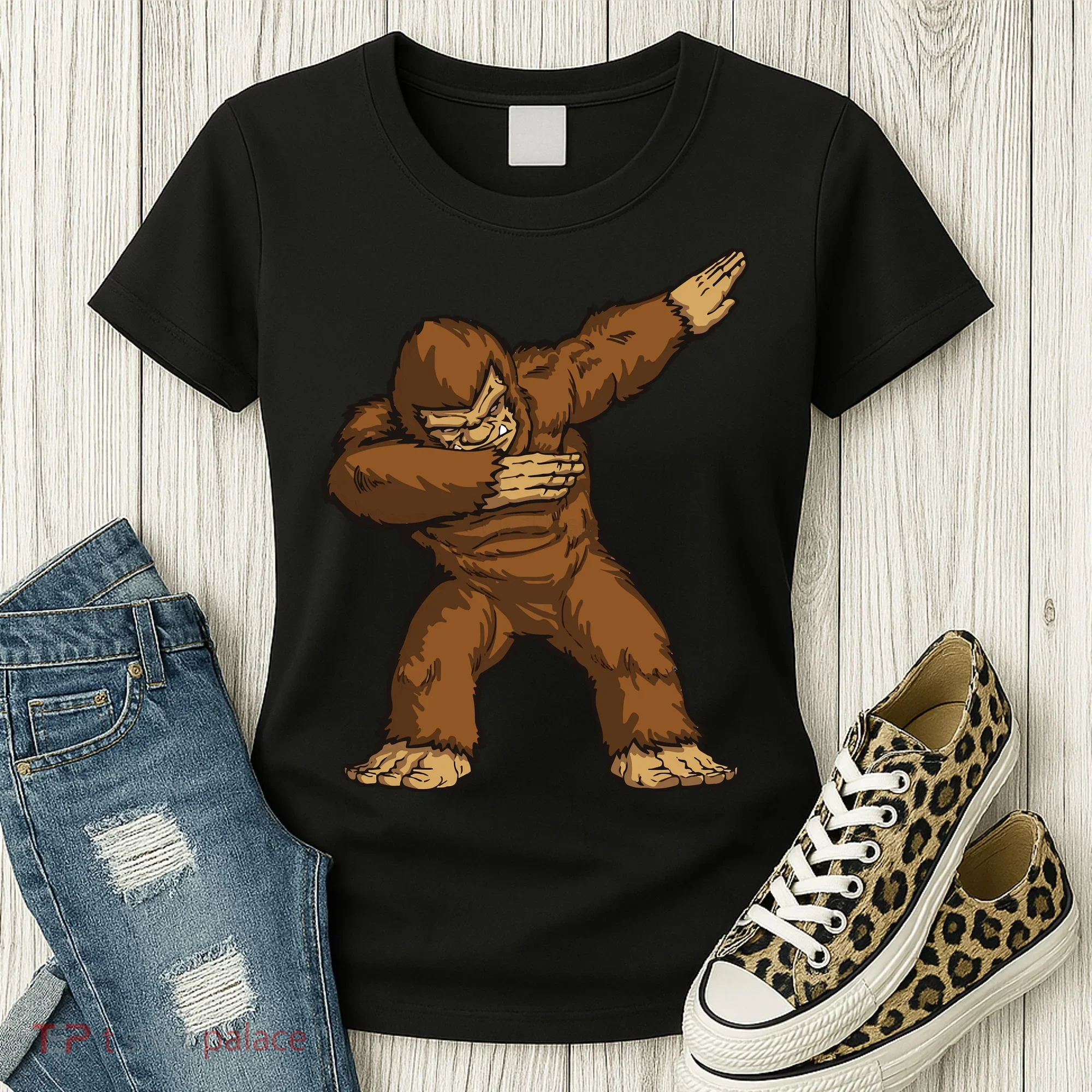 Dabbing Bigfoot Women's T-Shirt