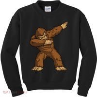 Dabbing Bigfoot Kids Sweatshirt thumb 0