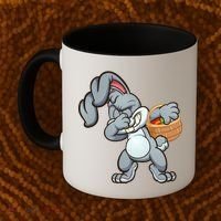 Dabbing Bunny Coffee Mug thumb 2