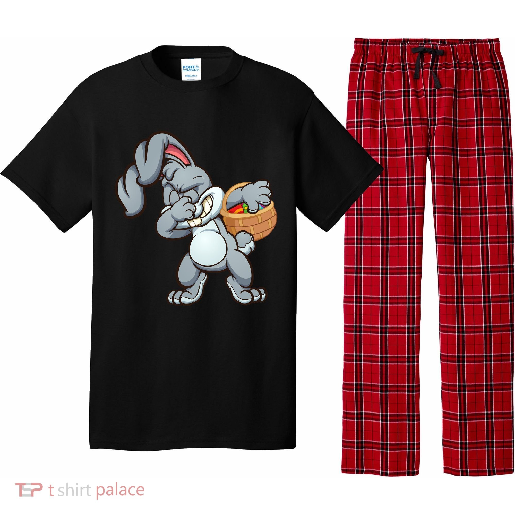 Dabbing Bunny Pajama Set