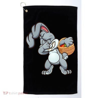 Dabbing Bunny Golf Towel