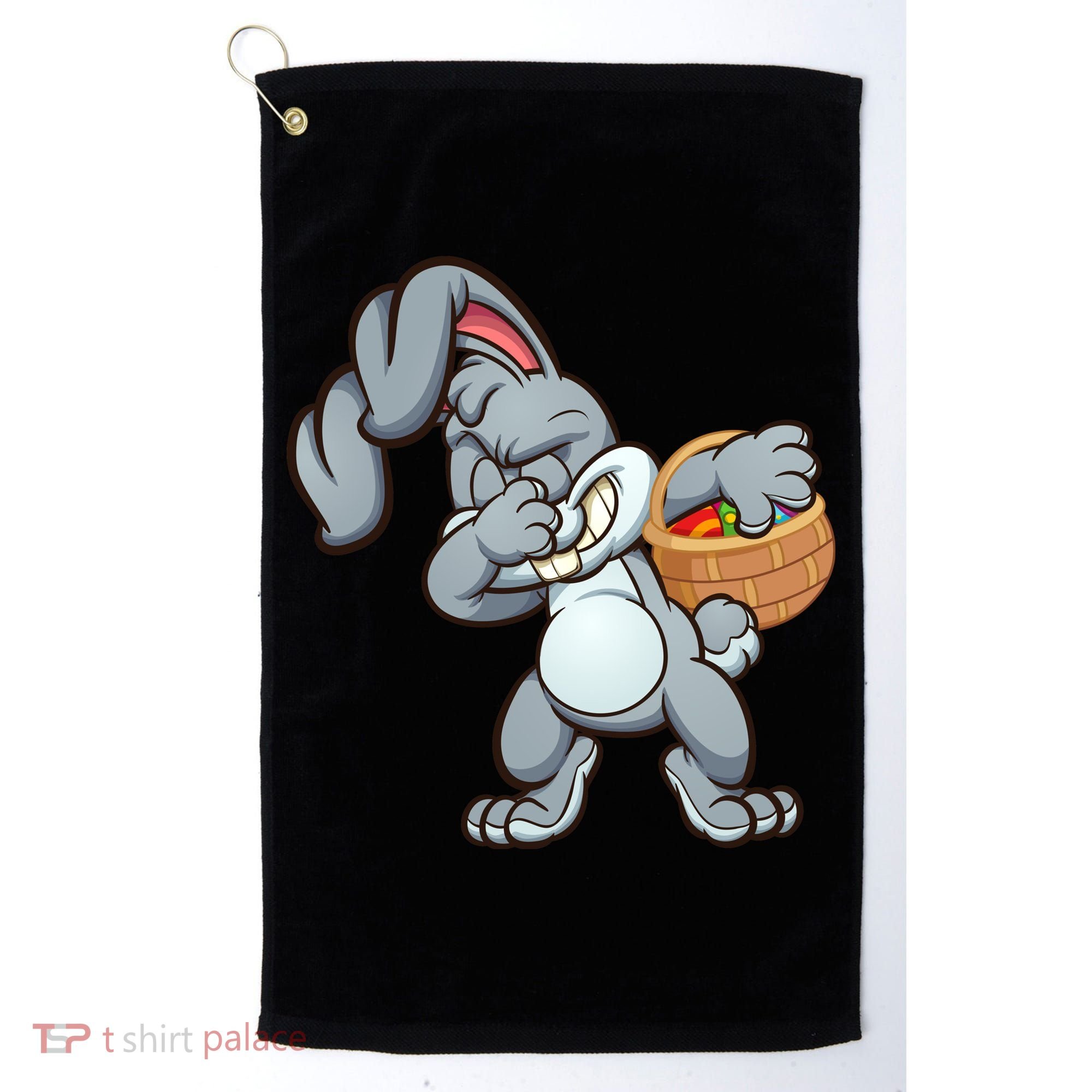 Dabbing Bunny Golf Towel