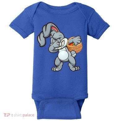 Dabbing Bunny Baby Bodysuit